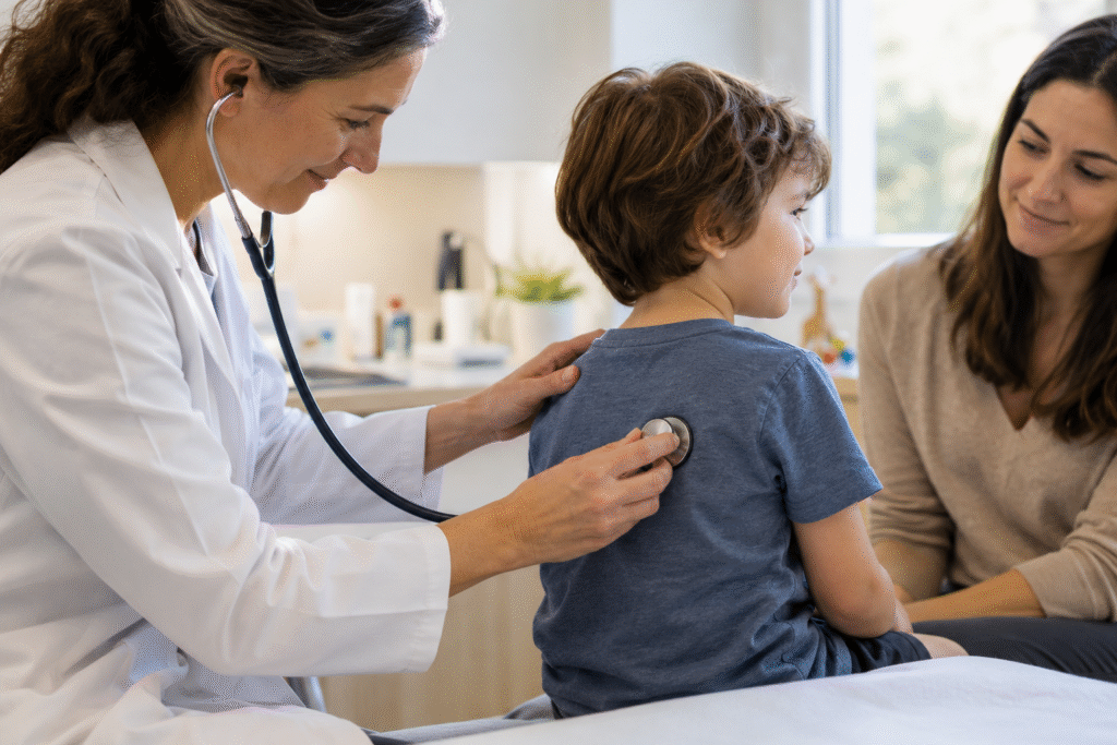 as mãos do médico